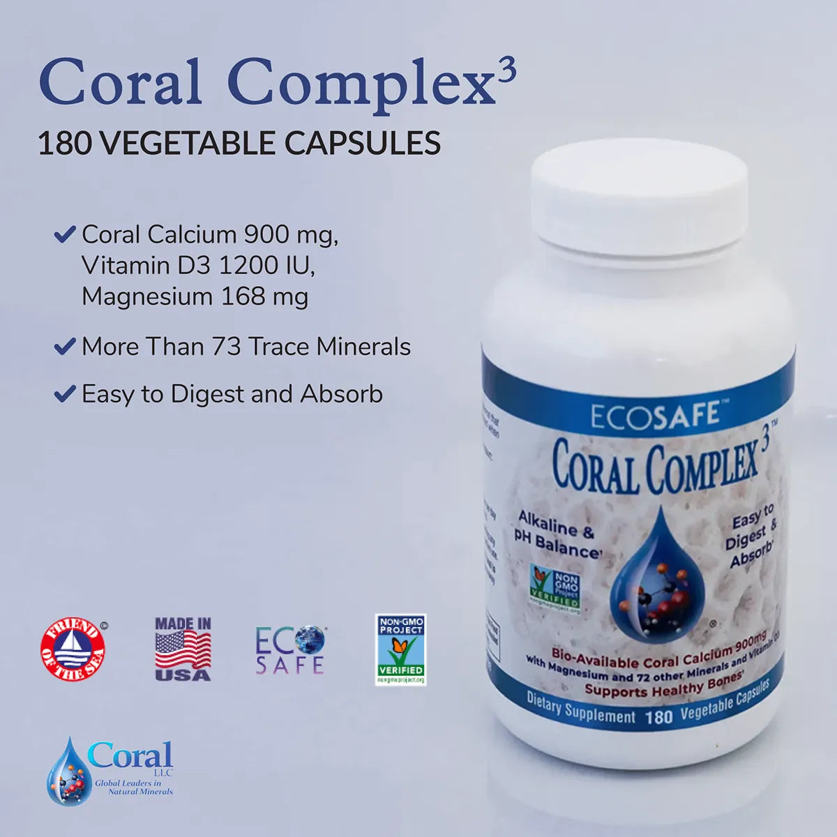 Coral Complex Coral Calcium, 300 Capsules