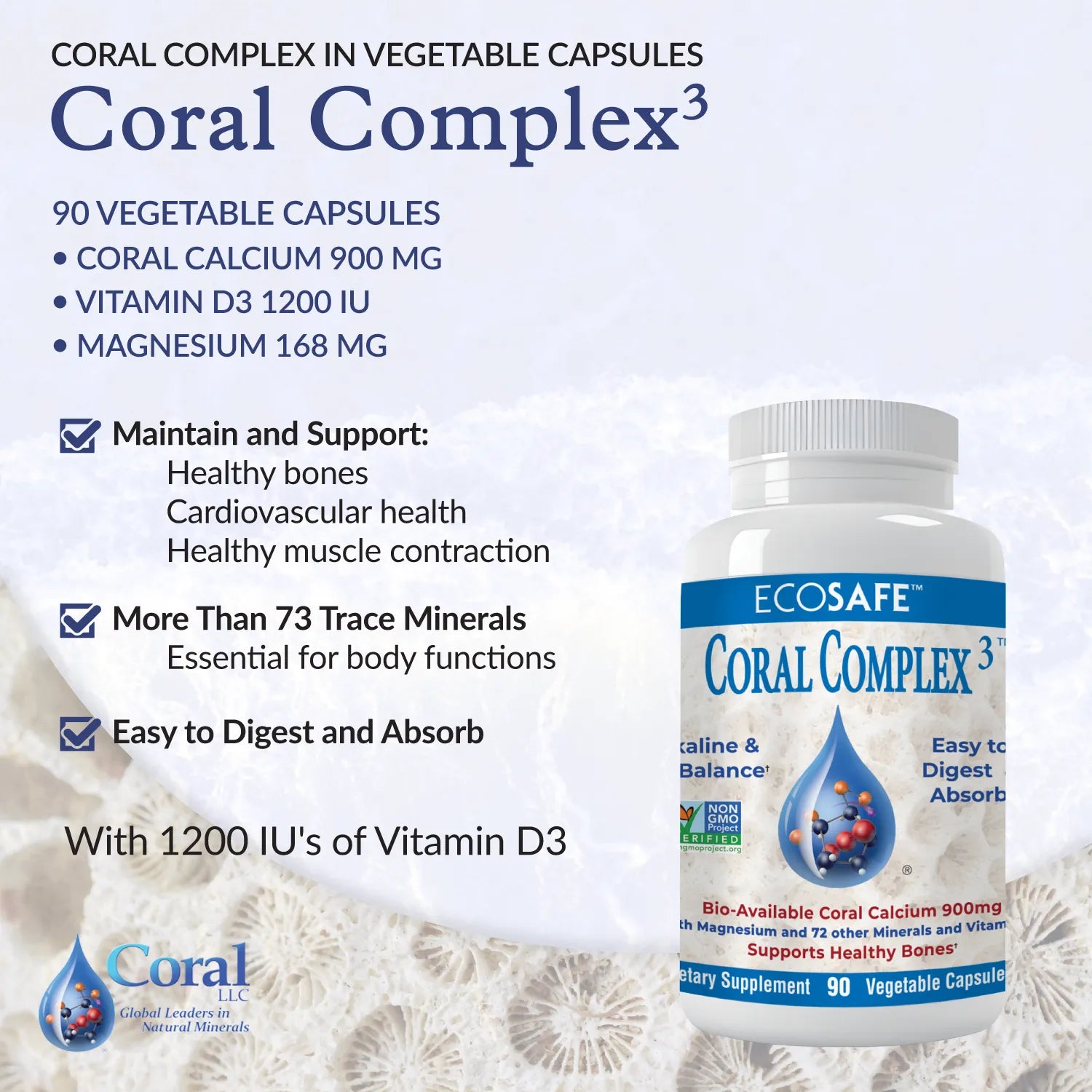 Coral Complex 3 for healthy bones