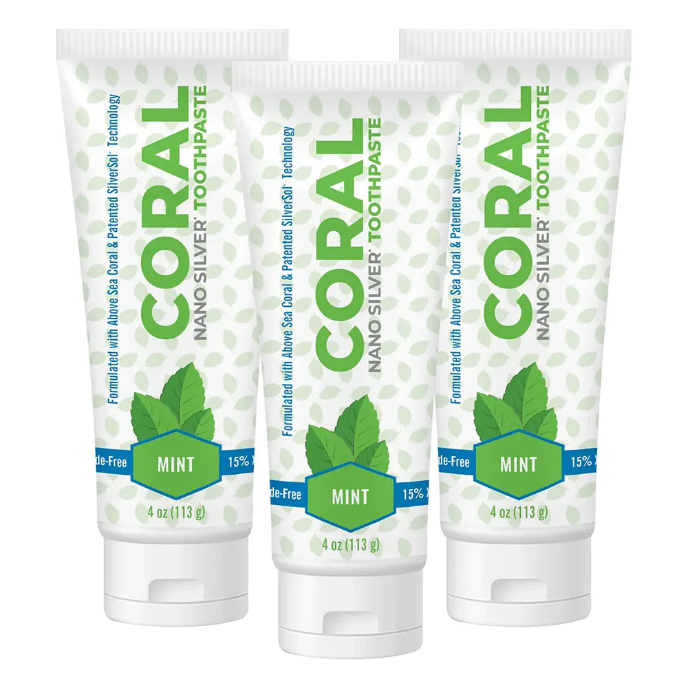 Coral Nano Silver Fluoride-Free Toothpaste Mint 4oz