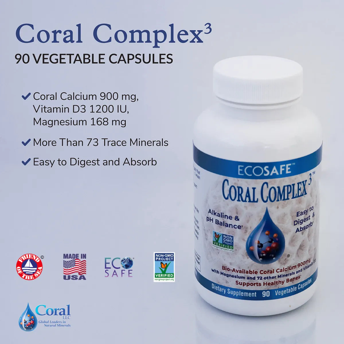 Coral Complex Coral Calcium, 300 Capsules