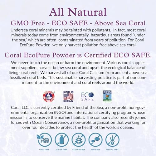 EcoPure Pure Coral Calcium Powder – 454 Grams