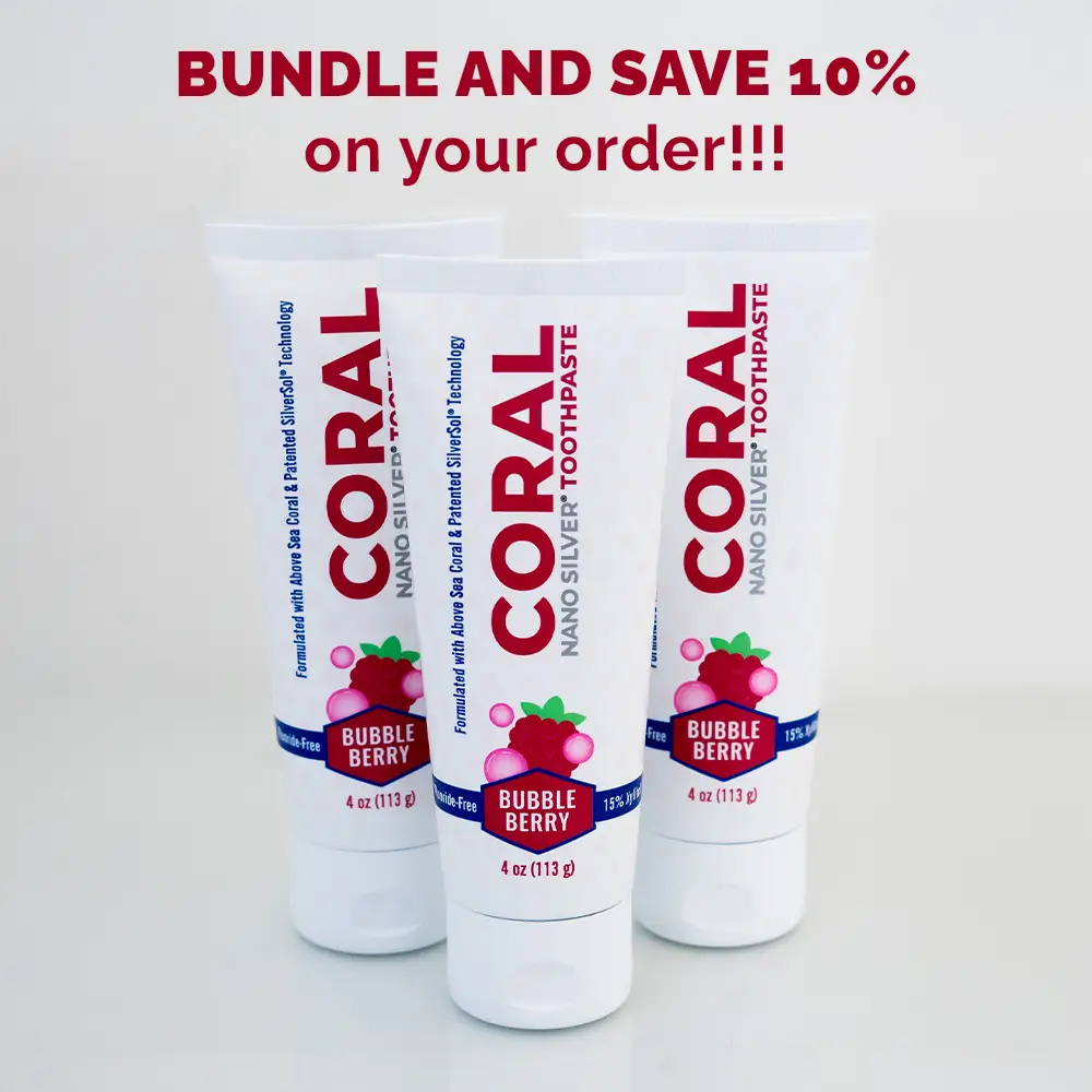 Nano Silver Bubble Berry Toothpaste 3 Pack