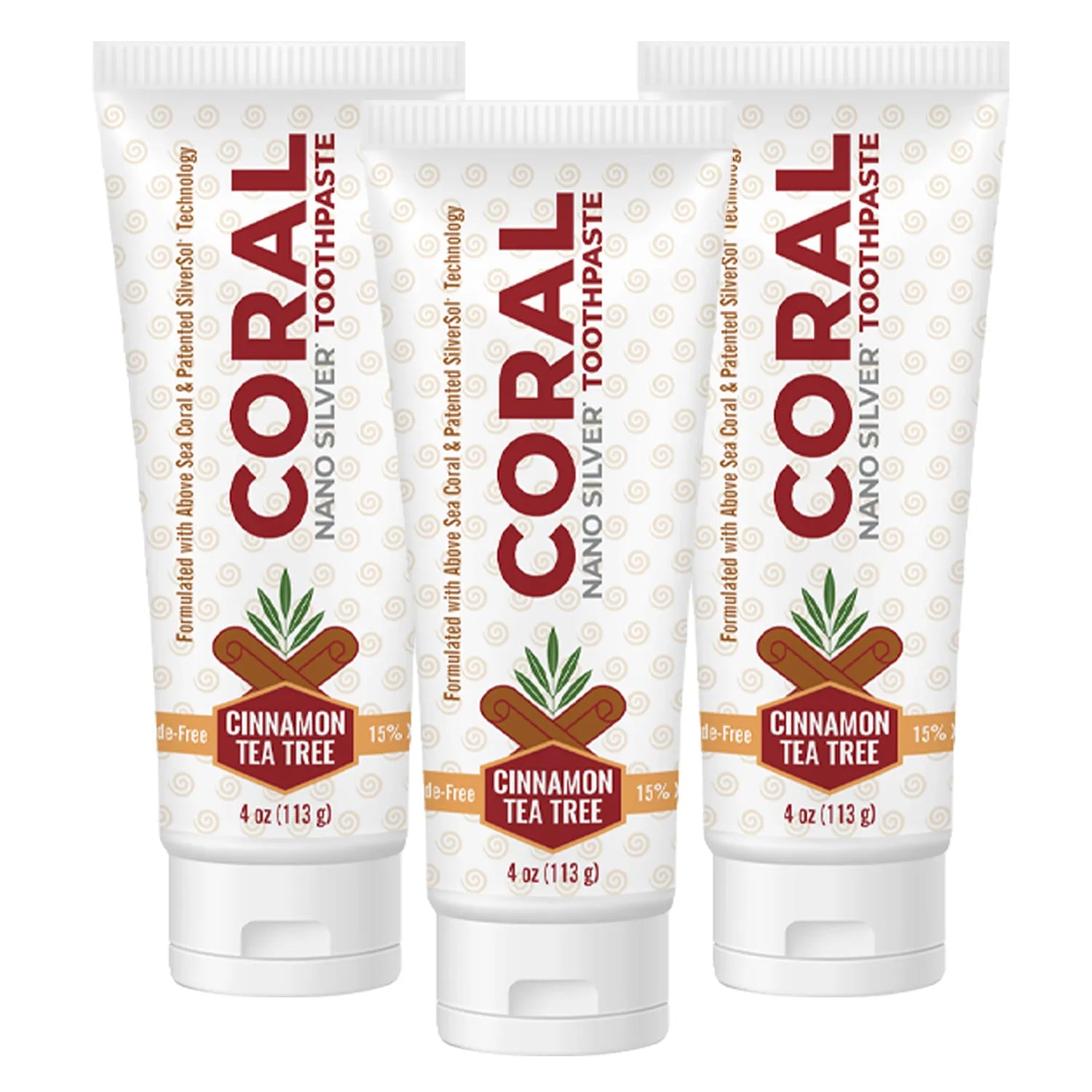 coral nano silver cinnamon tea tree 3 tubes