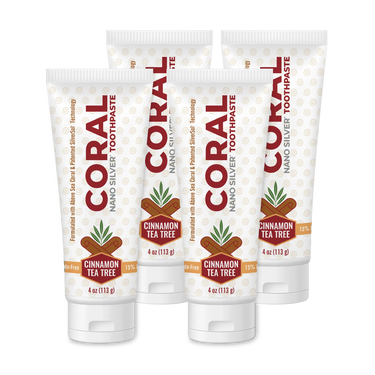coral nano silver cinnamon tea tree 4 tubes