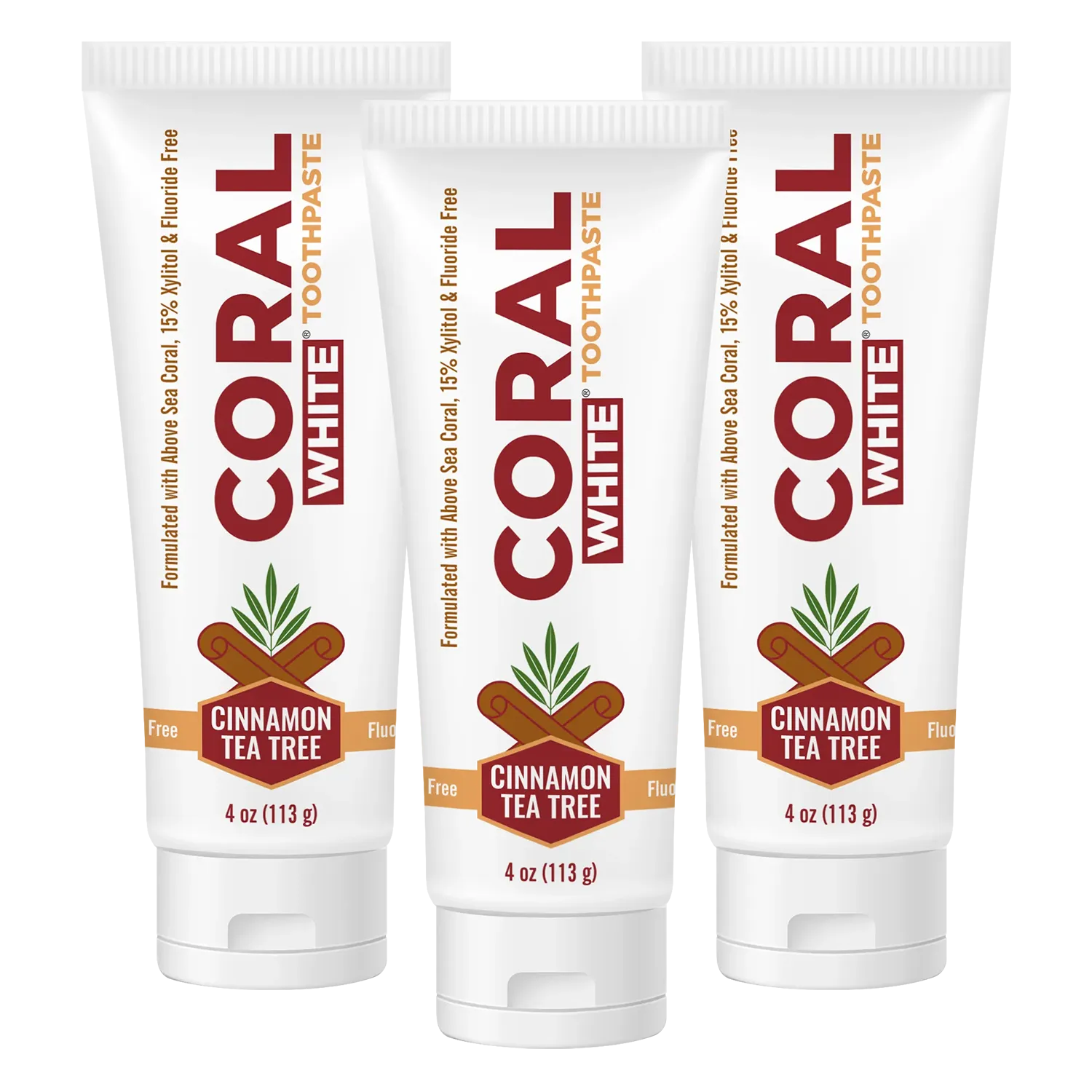 coral white cinnamon tea tree 3 tubes
