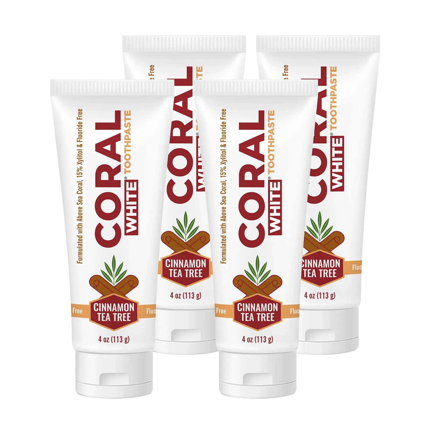 coral white cinnamon tea tree 4 tubes
