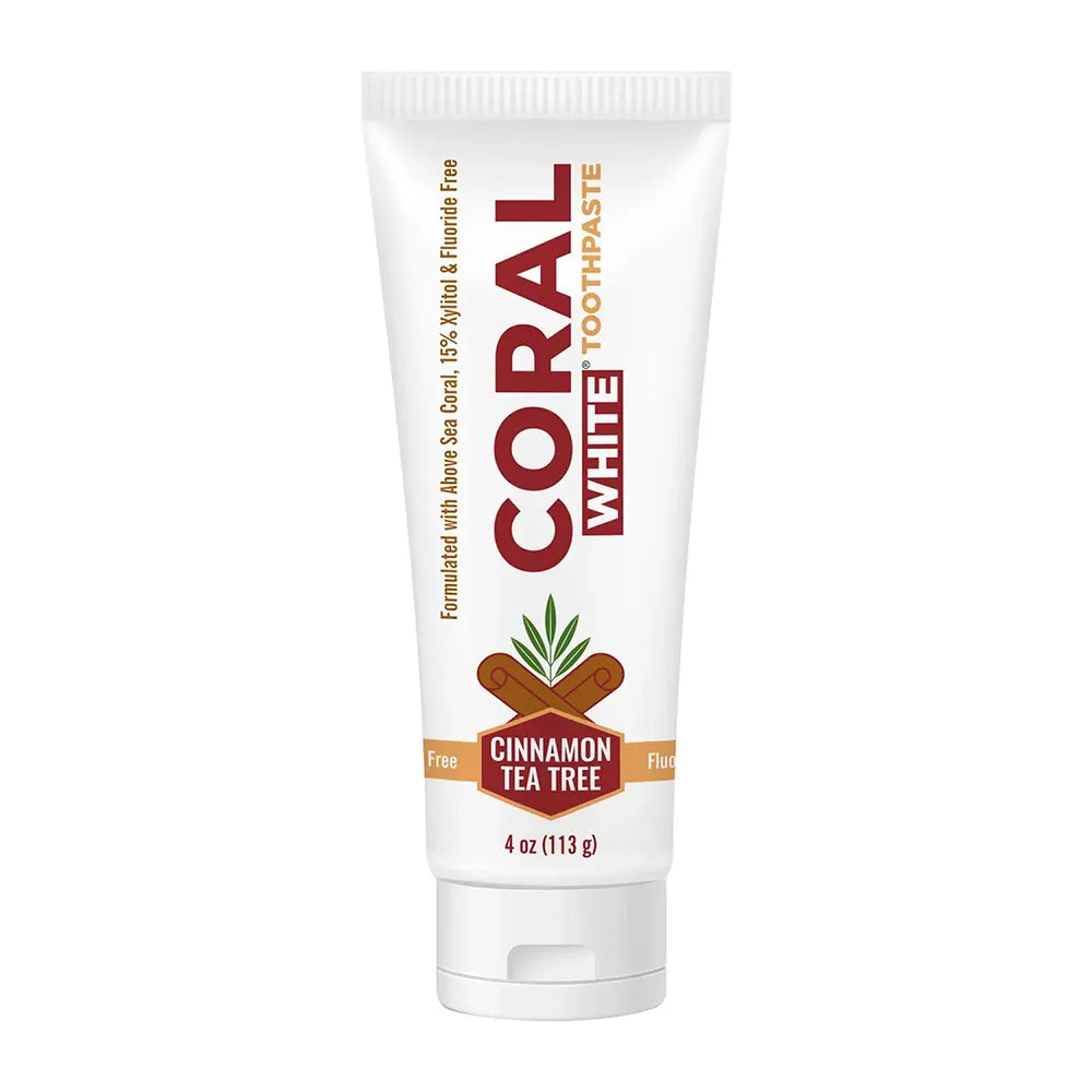 Coral White Fluoride Free Toothpaste Cinnamon Tea Tree (4oz)