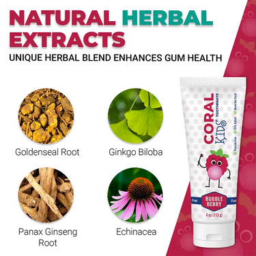 coral white kids with natural herbal extracts