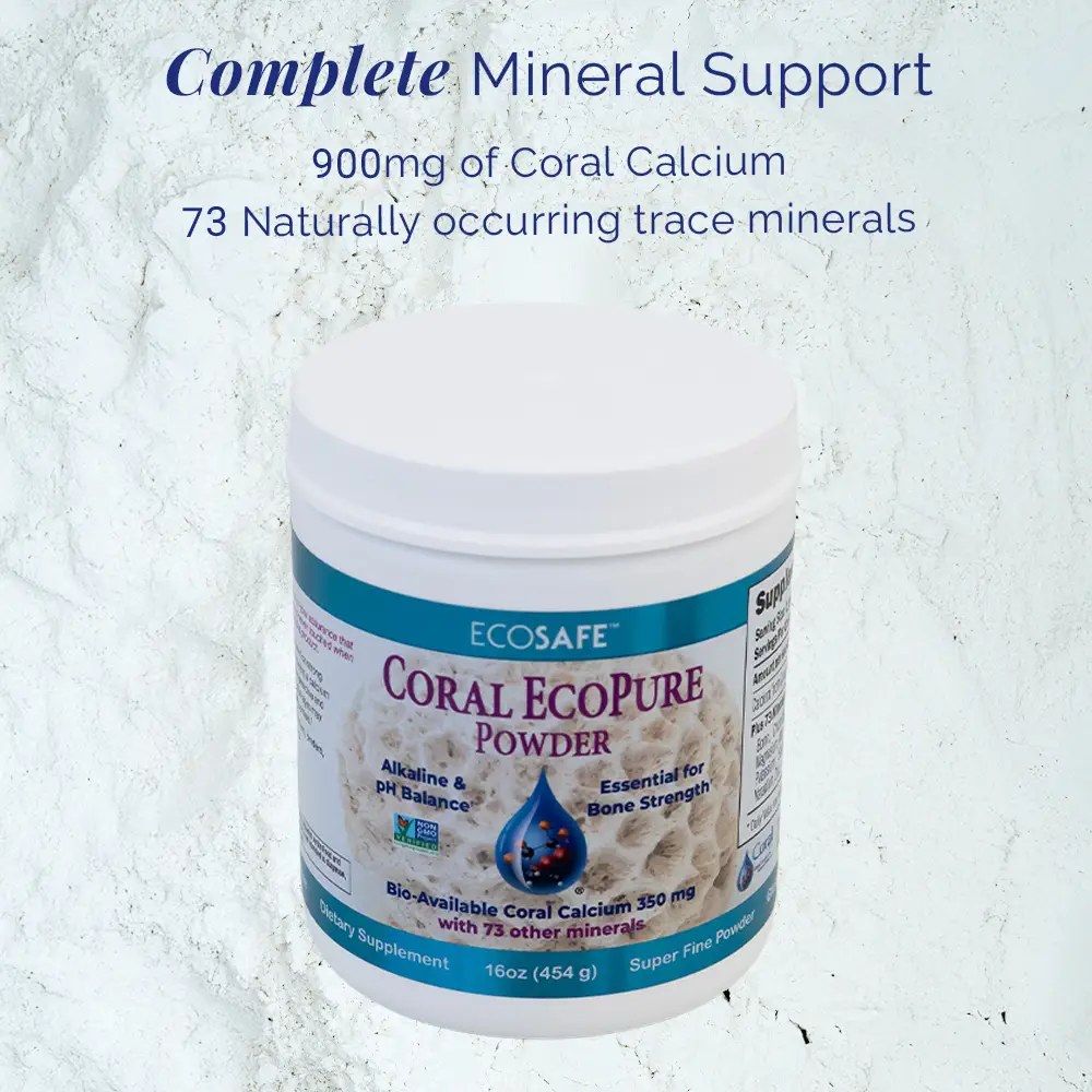 EcoPure Pure Coral Calcium Powder – 454 Grams