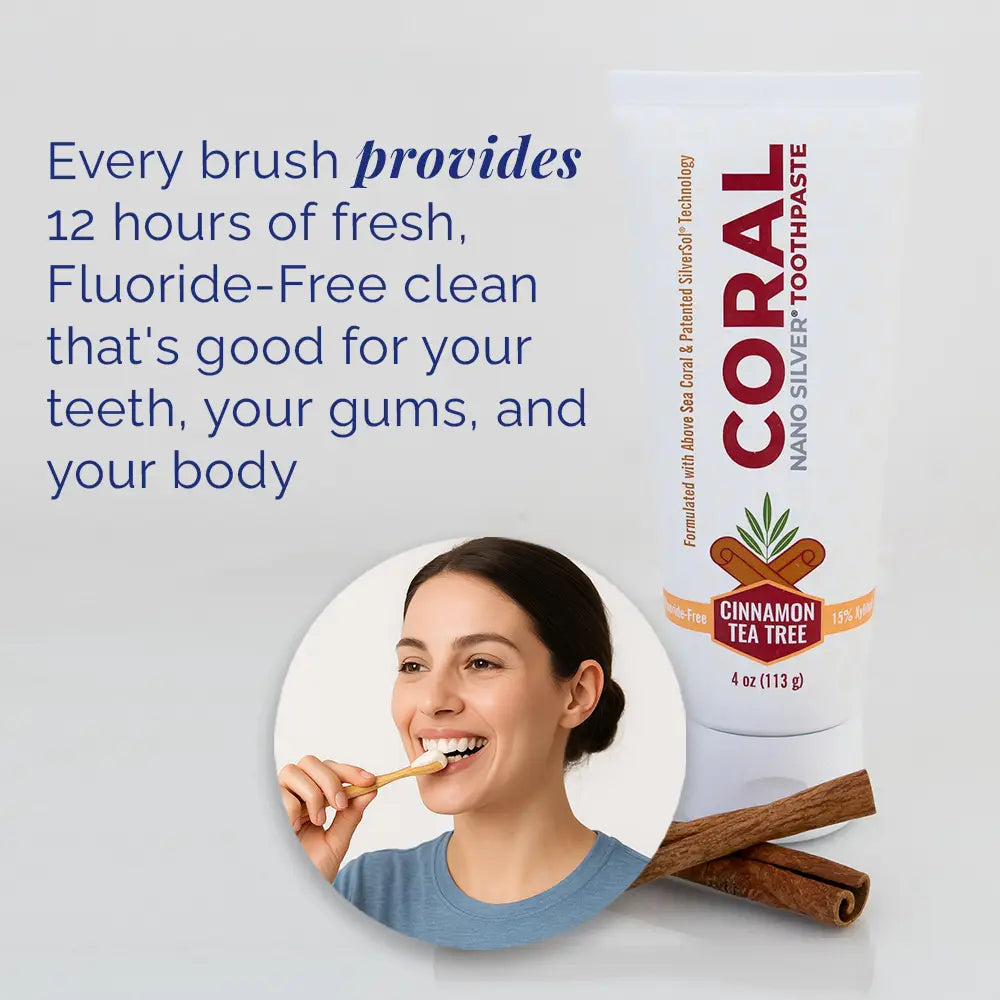 Coral Nano Silver Cinnamon Tea Tree Toothpaste | Natural Oral Care Coral Nano Silver Cinnamon Tea Tree Toothpaste | Natural Oral Care