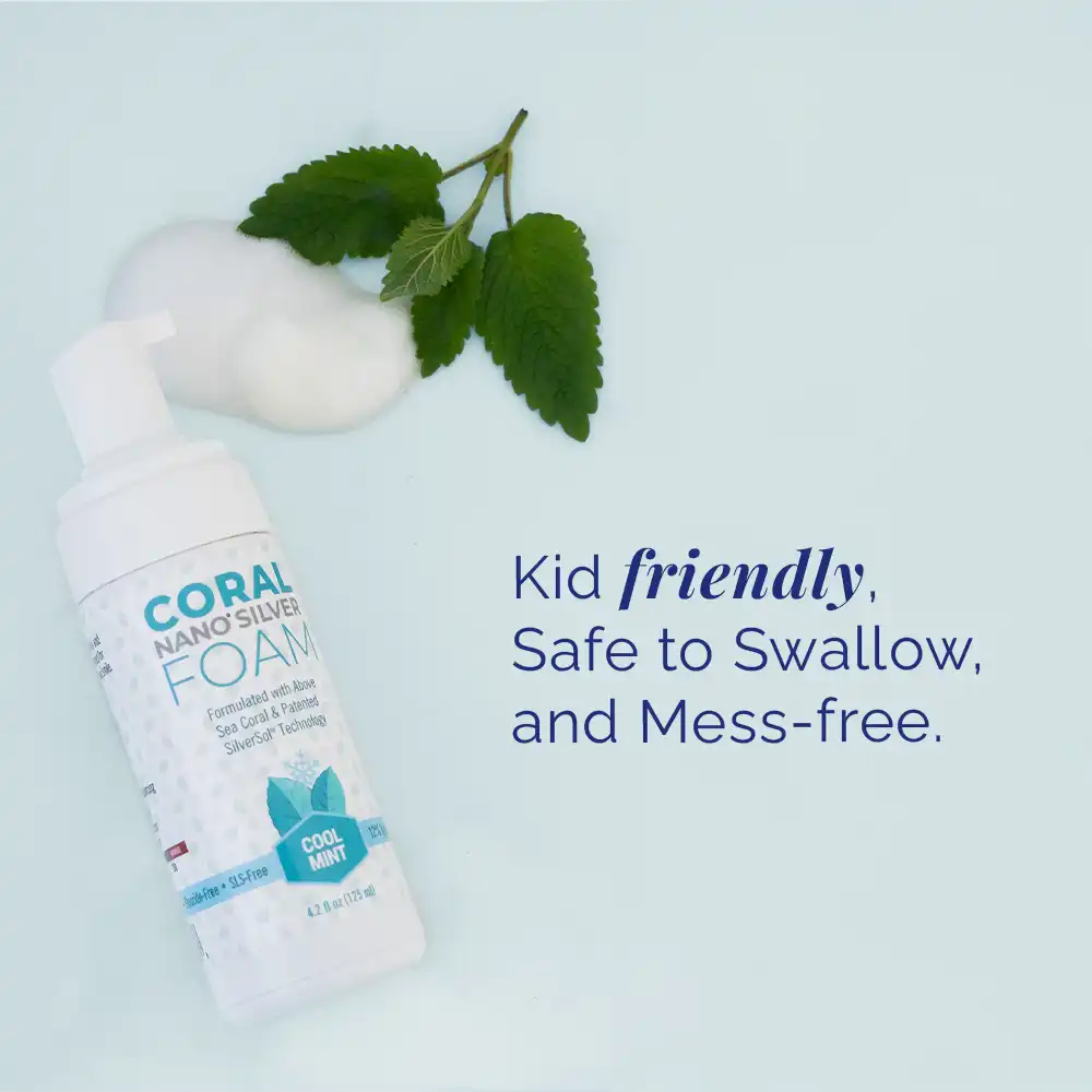 Fluoride Free Nano Silver Foaming Xylitol Mint Toothpaste