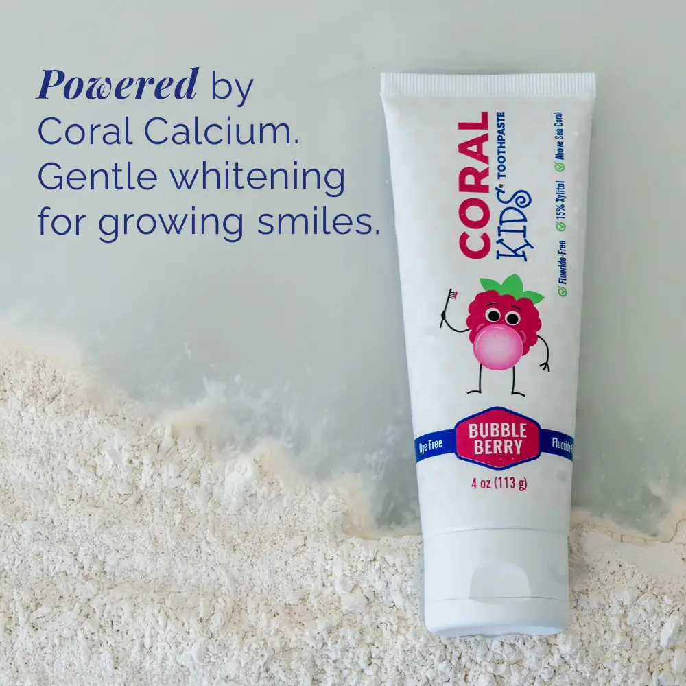 Fluoride Free Kids Whitening Bubble Berry Toothpaste with Xylitol