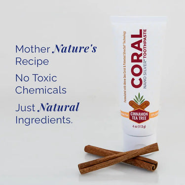 Fluoride Free Cinnamon Toothpaste with Nano Silver & Xylitol