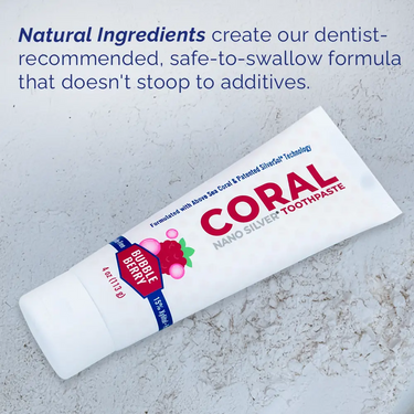 Fluoride Free Bubble Berry Kids Toothpaste with Nano Silver & Xylitol