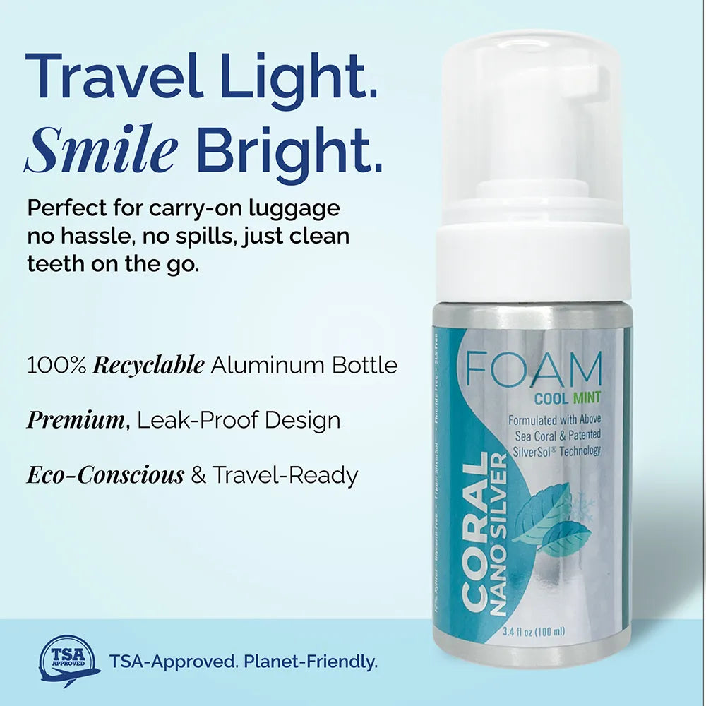 Proof Toothpaste Travel-Ready Nano Silver Foam Toothpaste in Aluminum Bottle | Eco ...